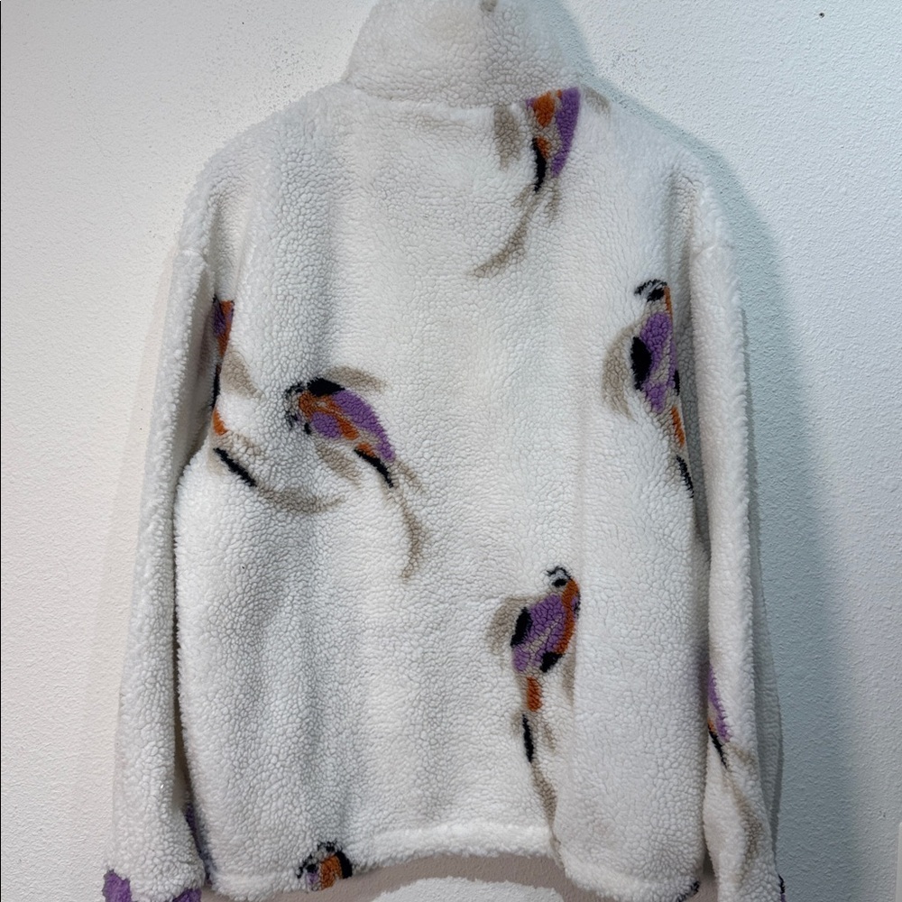 Taylor Swift Koi Fish Quarter Zip Fleece Sherpa Pullover Size Large - Picture 6 of 11